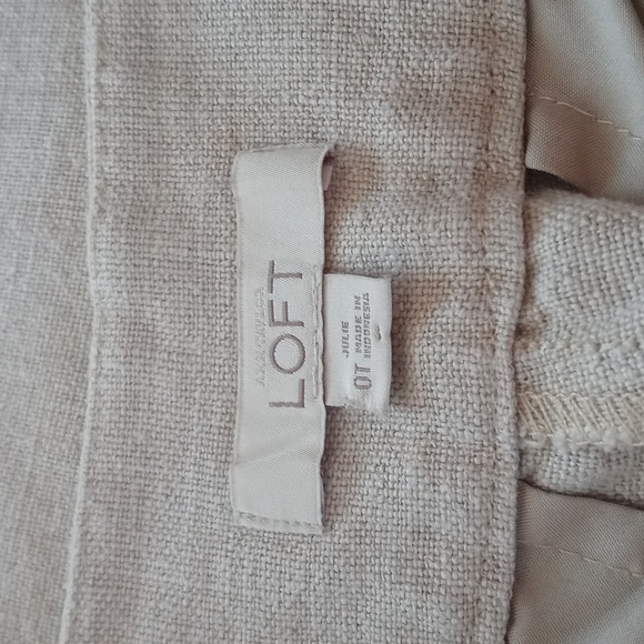 *Relisted* Ann Taylor LOFT Julie Fit Linen Pants - Picture 6 of 13